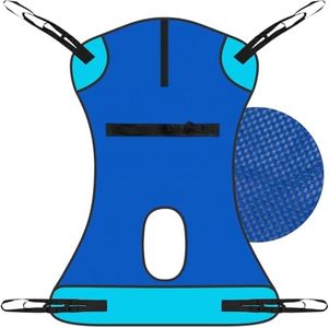 Vive Patient Lift Sling with Opening (400lb Capacity) - Lifting Aid Straps for Transfer - Commode Chair for Hydrolic Medical Full Body Device for Elderly, Bariatric, Nursing, Caregiver - Mesh Support