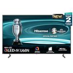 Hisense 65U68N-65 inch Mini-LED QLED 4K Smart Google TV with Full Array Local Dimming, HDR10/HDR10+/HLG, MEMC, Sports Mode, Game Mode Plus