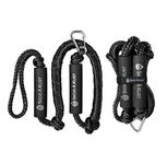 Skog Å Kust Premium PWC Bungee Dock Lines 2-Pack: 4 & 6 Foot Lengths | Black