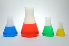 Plastic Erlenmeyer Flask Set (Conical Flask), Including 100, 250, 500 & 1000 (one of Each), Set of 4