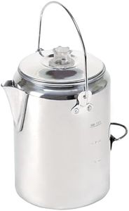 Stansport Camper's Percolator Coffee Pot 9 Cups (277) Silver