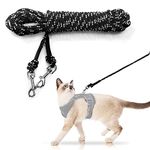 Extra Long Cat Lead for Garden, 9M/30FT Lightweight Outdoor Cat Leash Long Light Extension, Long Thin Lead for Rabbits, Kitten, Puppy and Small Animals