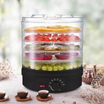 Freeze Dryer Machine for Home,Freeze Dryer with 6 Tray Adjustable Timer and Temperature Control Food Dehydrator Freeze Dry Machine for Dog Cat Treats Fruits Veggies Candy (B - Black)