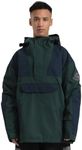 GSOU SNOW Men Ski Jacket Snowboard Snow Coat Warm Winter Waterproof Mountain Hooded, Dark Green, Small