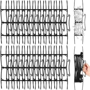 Soaoo 24 Pcs Christmas Light Storage, 16.5 Inch All Purpose Light Storage Holder Christmas Light Cord Wind up Organizer Holiday Light Storage for Tree Lights Extension Cord(Black)