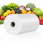 Younber 9.8 X 13.8 Inch Plastic Produce Bags Roll, 1000 Bags of 1 Big Roll for Fruits, Vegetable, Bread, Clear Kitchen Food Storage Bags (Medium)