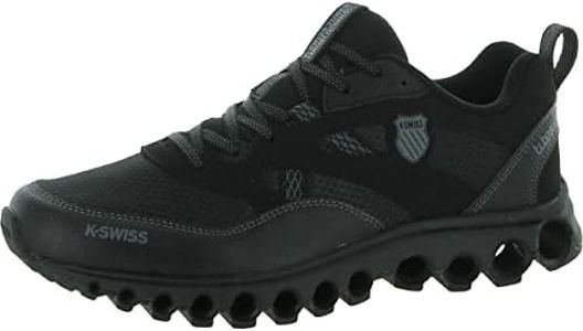 K-Swiss Men's Tubes 200 Trail Running Shoe, Black/Black, 8