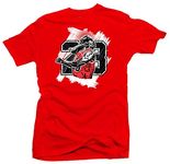 SNELOS Shirt to Match Jordan 11 Bred 2019 Match Sneakers Tees, ( Goat 23 ) Red, Medium