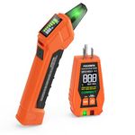 Focemta Circuit Breaker Finder & GFCI Outlet Tester with Digital LCD Display, 90-135V Electrical Circuit Tracer Tool for Electricians/DIY – Lightweight (Includes Batteries & Carrying Case)