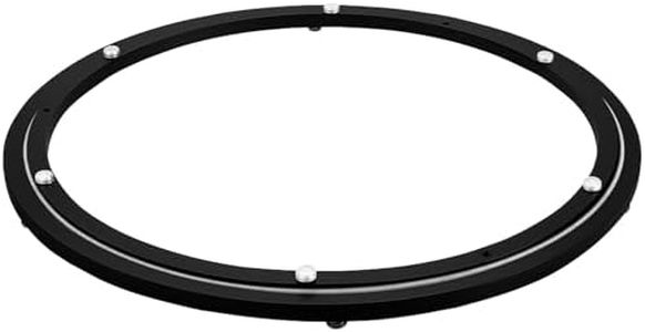 TamBee 24 Inch Lazy Susan Hardware Mute Turntable Bearing 600 lbs Load Capacity Heavy Duty Lazy Susan Parts Kit Rotating Ring Mechanism for Dining Tables, Woodworking(Base Only, Black)
