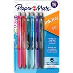 Paper Mate InkJoy Pens, Gel Pens, Medium Point (0.7 mm), Assorted Colours, 6 Count