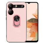 Ranyi for ZTE Blade A54 Case, ZTE Blade A54 Phone Case, Ultra Slim Thin TPU Case with 360 Rotating Ring Holder Kickstand Flexible Protection Silicone Rubber Case for ZTE Blade A54 6.6" 2023 -Pink