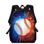 Showudesigns Baseball Backpack Kindergarten Boys Bookbag Heavy Duty Kids Rucksack School Bag for Preschool Chiildren Daily Daypack Shoulder Pack