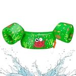 HeySplash Swim Vest for Kids, Toddler Pool Floaties Fit 20-50 Lbs, Puddle Jumper with Adjustable Strap,Swim Jacket Water Wings Arm Float, Sea Beach Boat Swim Aid for Boy Girl Baby 2-6 Year,Green Crab