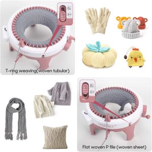 MIAOKE 48-Needle Knitting Machine – Circular Hand Crank Loom