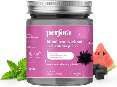 Perfora Charcoal Teeth Whitening Powder | Enamel Safe & Effective Teeth Whitener Solution Dental Kit| Stain Removal and Activated Charcoal Formula For Long Lasting Freshness | Watermelon Mint Flavour