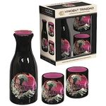 Pyramid International Vincent Trinidad Sake Set in Presentation Box (Rad Tiger Wave Design) Ceramic Sake Bottle and 2 Sake Cups - Official Merchandise (GP85785)