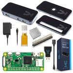 Vilros Raspberry Pi Zero W Basic Starter Kit- Black Case Edition-Includes Pi Zero W -Power Supply & Premium Black Case