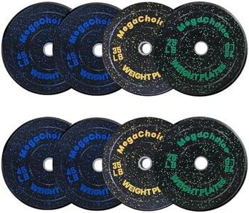 300 Lb Weight Plate Set,2 inch Rubber Weight Plates (2×25 lb,2×35 lb,4x 25 lb) Barbell Olympic Weight Plates For Weight Lifting Strength Taining Home Gym,300 Pound Change Plates