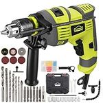 DEWINNER 710W Electric Corded Rotary Hammer Drill 1/2 Inch Chuck Variable Speed with Auxiliary Handle