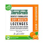 TheraBreath Dentist Formulated Dry Mouth Lozenges, Sugar Free, Mandarin Mint Flavor, 24 Count