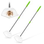 Saillong 2 Pack Large Spider Catcher with Long 31'' Handle, Contactless Spider Grabber Removes Release Spiders and Flies, Spider Catchers for Home Kid Nature Explore
