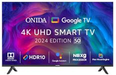 ONIDA 125 cm (50 inch) nexg Series 4K Ultra HD Smart Google LED TV 50UIG (Black)