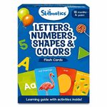 Skillmatics Thick Flash Cards for Toddlers - Letters, Numbers, Shapes & Colors, Montessori Games, Preschool Learning Activities for 1, 2, 3, 4 Years