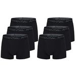 The Essentials Wardrobe Mens TEW 6 Pack Mens Boxer - Medium - Black