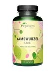 Vegavero Wild Yam Extract | 1,000 mg with 3 mg Zinc | NO Additives | Menopause Support* | Standardised Diosgenin 20%, Phytohormone | 120 Capsules | Vegan