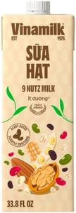 Vinamilk 9 Nutz Plant-Based Milk, Lightly Sweetened, 33.8 Fl Oz, Pack of 1
