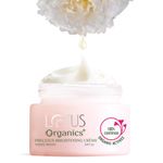 Lotus Organics+ Precious Brightening Cream | For Dark Spots, Blemishes & Pigmentation | SPF 20 Moisturiser | Sulphate & Paraben Free | All Skin Types | 50g