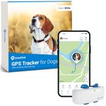 Tractive GPS Pet Tracker for Dogs - Waterproof, GPS Location & Smart Pet Activity Tracker, Unlimited Range, Works with Any Collar (White)