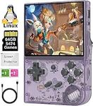 RG35XX Handheld Game Console 3.5 Inch IPS Screen Linux System Retro Games Consoles Built-in 64G TF Card 5000+ Classic Games Support HDMI and TV Output