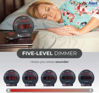 Geemarc Sonic Bomb Alarm Clock – Extra Loud with Vibrating Shaker