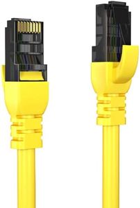 GenuineXER CAT6A Ethernet Cable / 550Mhz 10 Gbps Speed | Fluke Passed LAN Cord With Superior 26 AWG Bare Copper Core | Compatible For Laptop, Router, PS5/4, Modem, Tv, CCTV & XBox | 1 Meter