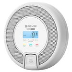 X-Sense Carbon Monoxide Alarm Detector 10-Year Life, Replaceable Battery Operated CO Alarm Detector with Digital Display, Conforms to EN 50291 Standard, CO03D