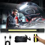 CLAKAP Underhood Work Light, 2600LM High Bright 5000 Rechargeable Magnetic LED lights for Mechanics, Automotive Under Hood Light Bar Cordless Car Repairing Garage Workshop (RTB-1327-US)