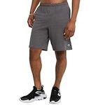 Champion Men's Jersey with Pockets Athletic Shorts, Granite Heather, M UK