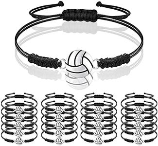 20 pc braccialetto pallavolo sportivo regolabile galletto con corda intrecciata bracciale