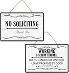 Working from Home Sign,Do Not Knock