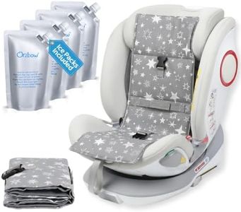 Orzbow Car Seat Cooling Pad with Removable Ice Packs for Baby Toddler,Grey