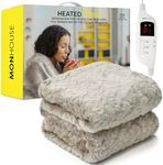 MONHOUSE Heated Throw - Electric Bl