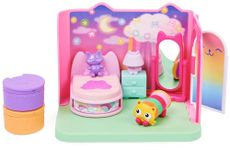 Gabby’s Dollhouse, Sweet Dreams Bedroom with Pillow Cat Figure and 3 Accessories, 3 Furniture and 2 Deliveries, Kids Toys for Ages 3 and up