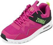 ZUMBA Women's Air Classic Sneakers, Nonslip Low-Top Dance Sneakers, 10, Pink