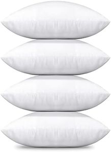 OTOSTAR 20x20 Inch Throw Pillow Inserts Set of 4 Premium Bedding Pillow Inserts Square Indoor Decorative Throw Pillows Form Pillow Stuffer for Couch Bed Sofa Sham Cushion Pillow Filler (White 20x20)