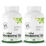 PlantVital Probiotics for Women - 50 Billion Cfu 15 Bacteria Strains - Probiotic Supplement - Probiotics - Gluten and Soy Free Probiotics Women - Probiotic Women - 2 Months Supply - 60 Capsules