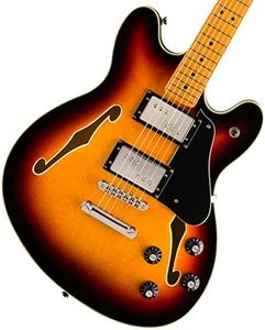Squier Classic Vibe Starcaster Electric Guitar, with 2-Year Warranty, 3-Color Sunburst, Maple Fingerboard