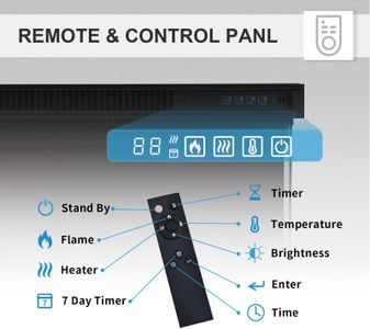 FlameKo Leura 152cm Electric Fireplace – Wall Mounted Heater