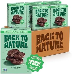 Back to Nature - Fudge Mint Cookies - Real Ingredients like Wheat Flour - Vegan, Non-GMO - Seriously Tasty Snacking - 5.5 Ounce (Pack of 6)